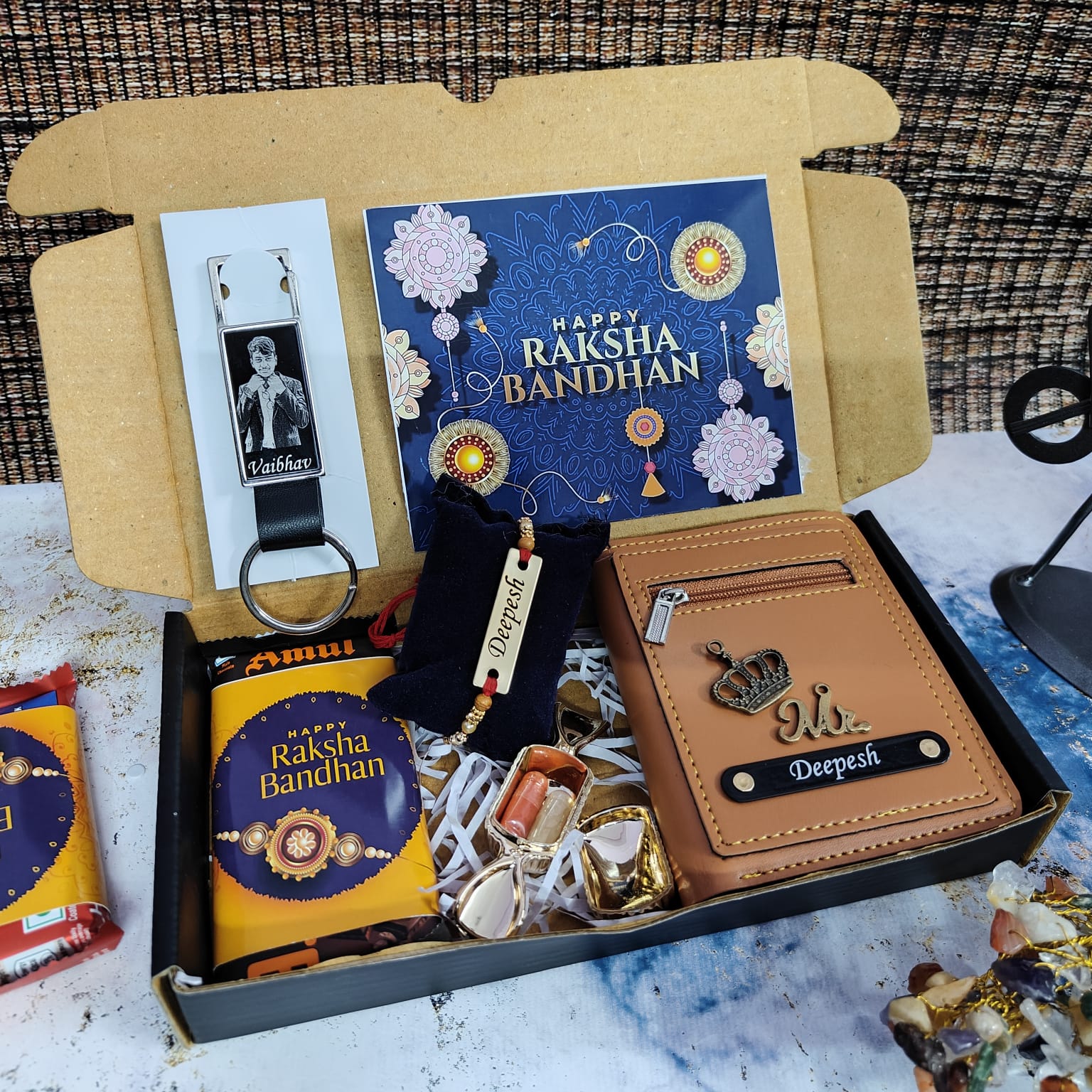 Rakhi Combo MG 13.0 (D) - Sleek Wallet Rakhi Hamper