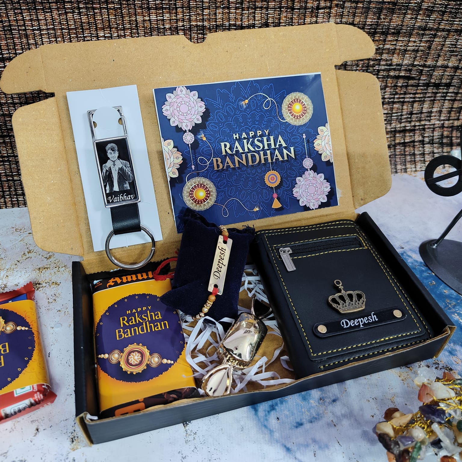 Rakhi Combo MG 13.0 (D) - Sleek Wallet Rakhi Hamper