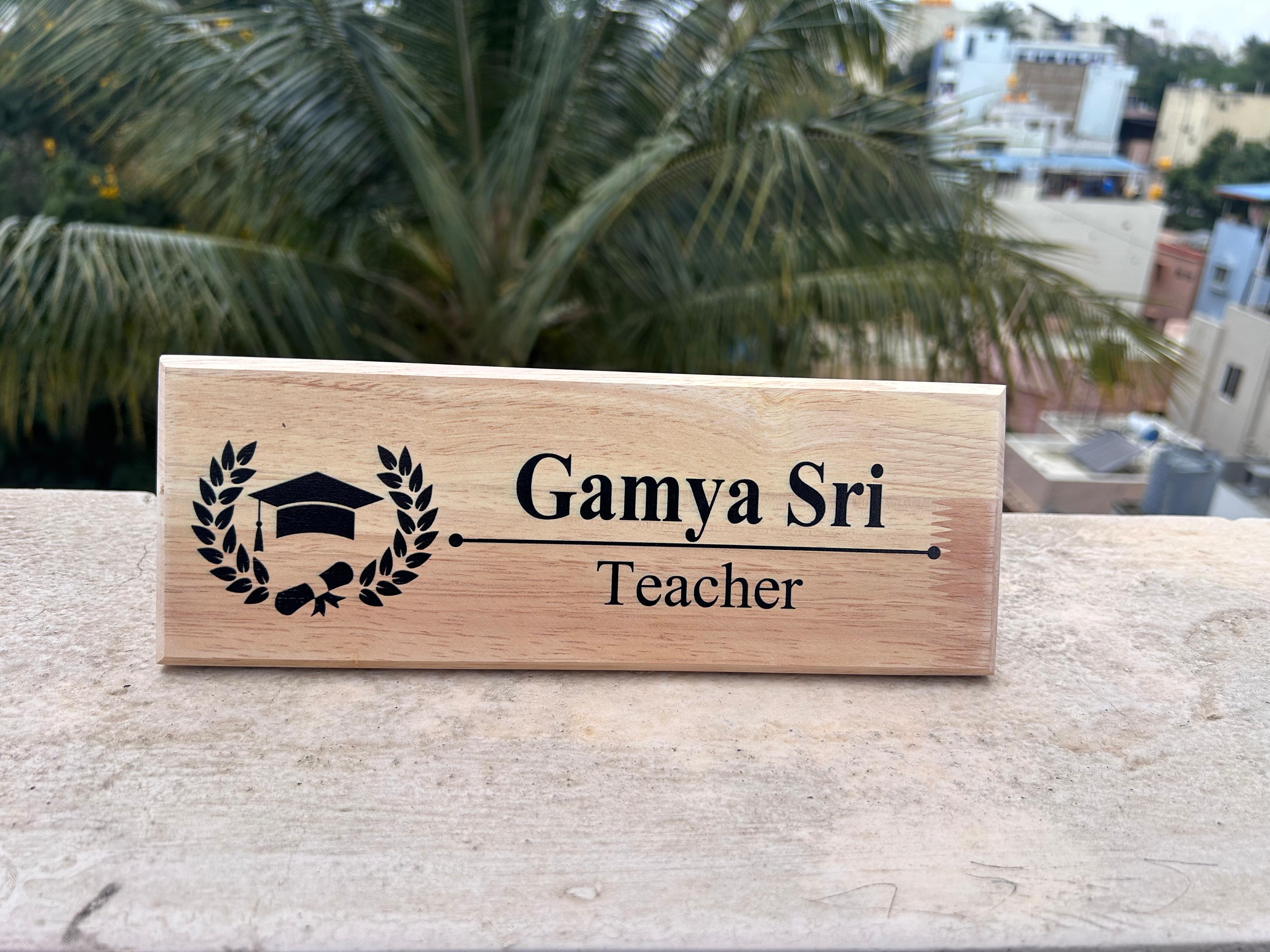 Desktop Designation Nameplate