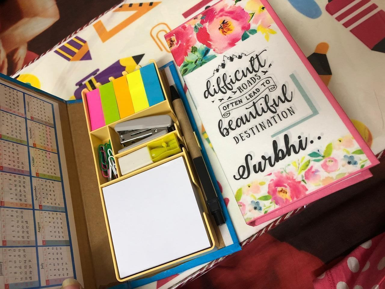 Desk Stationery Organizer & Bookmark