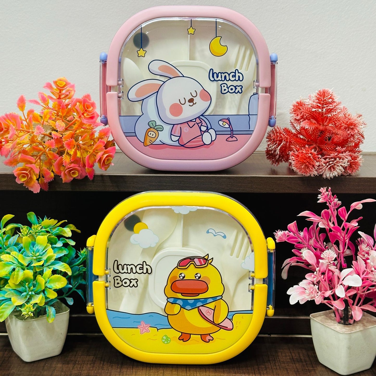 Double Decker BPA Free Plastic Lunch Box