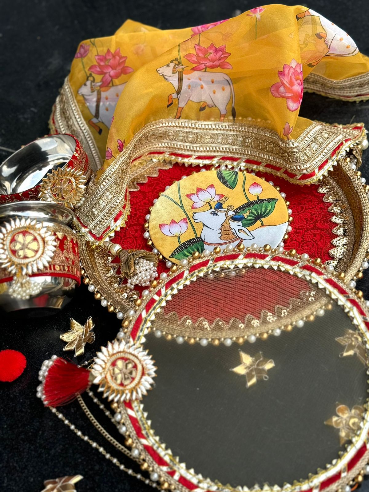 Pichwai Sajni Thali Set LP07