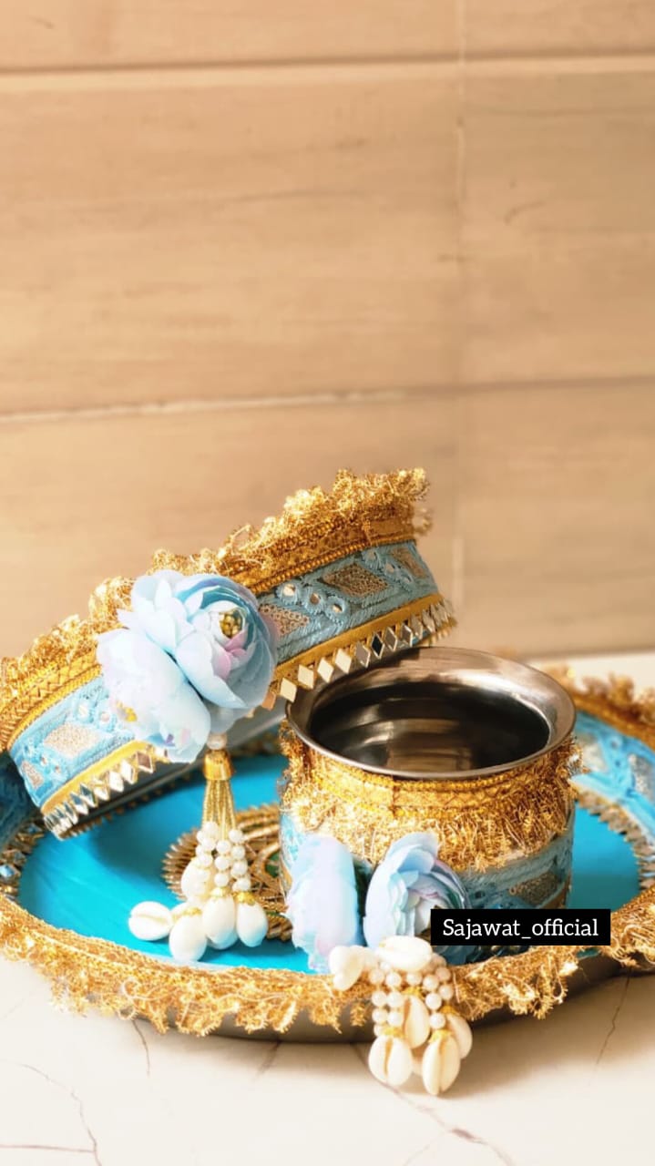 Blue Thali Set K-Ht021