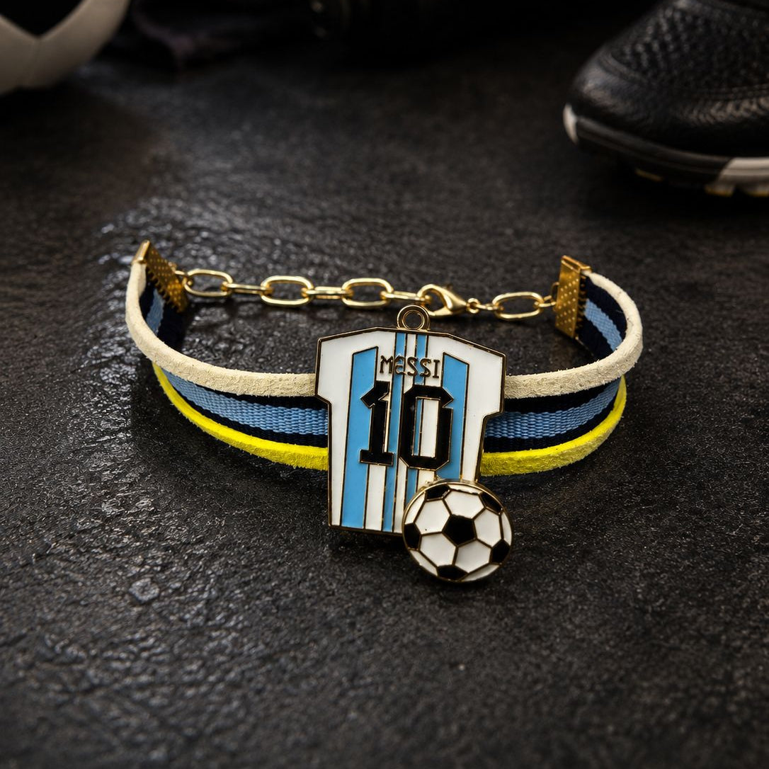 Messi 10 Football Rakhi Band