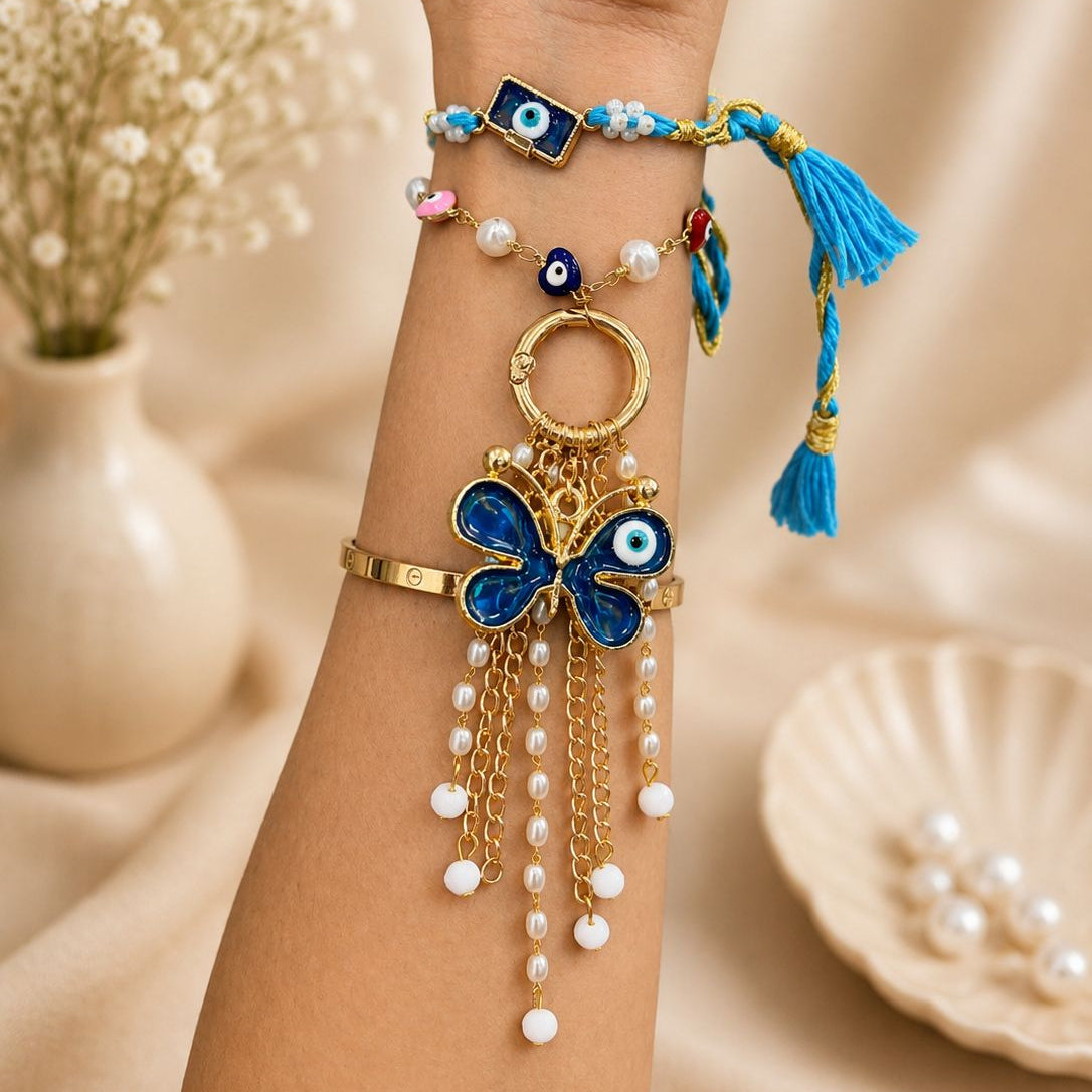 Resin Rakhi & Purse Hanging Lumba Set