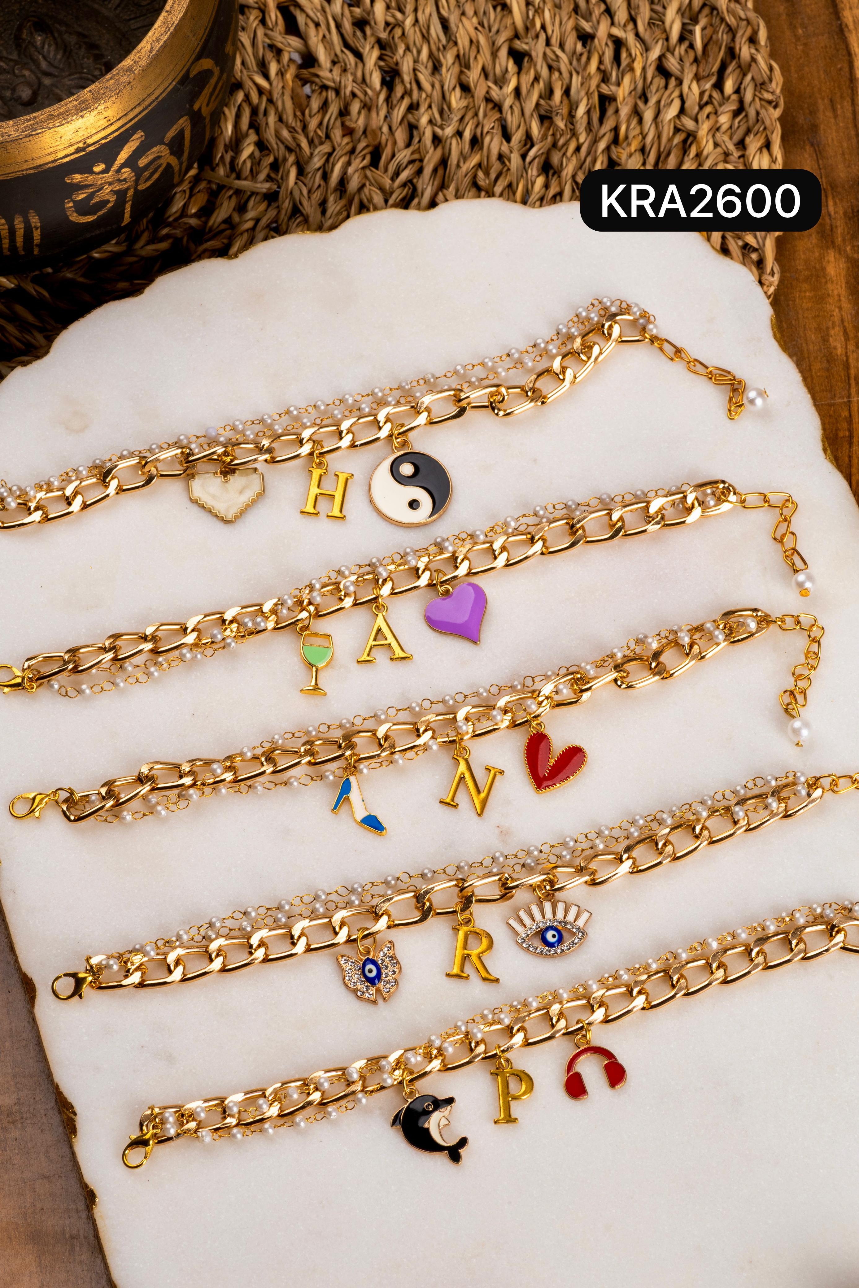 Personalized Bracelets With Charms (KRA2600)
