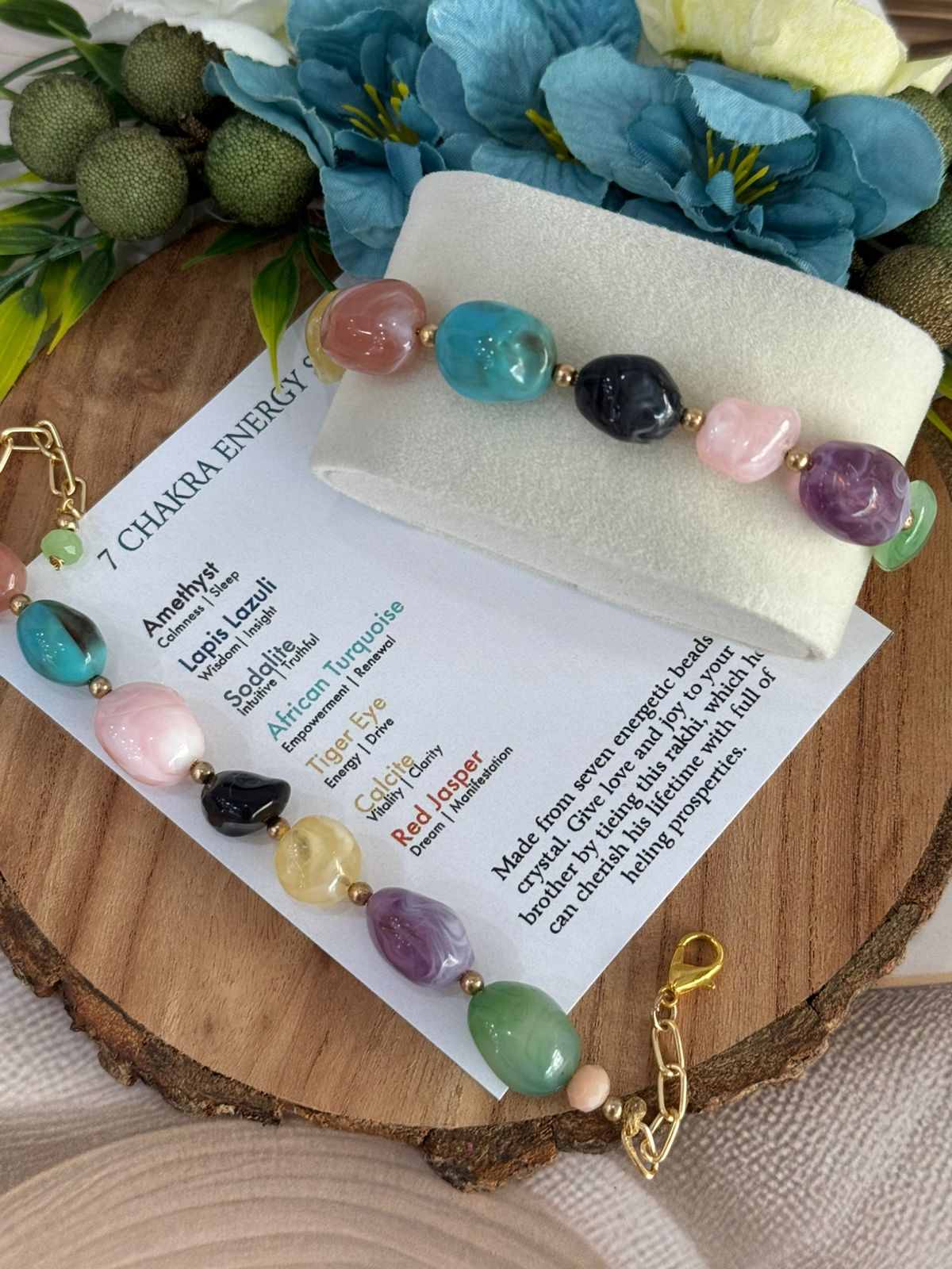 7 Chakras Stone Bracelet
