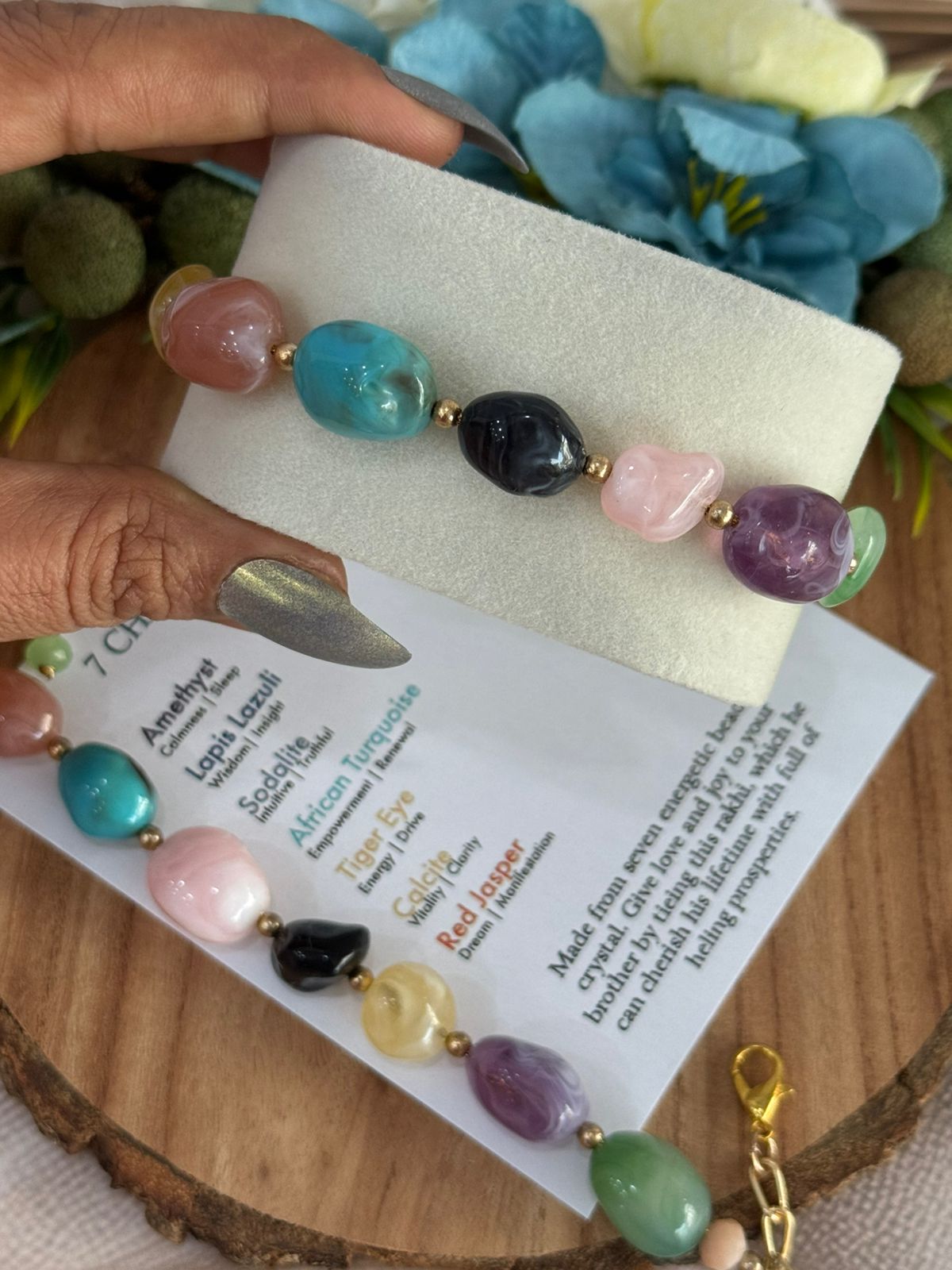 7 Chakras Stone Bracelet