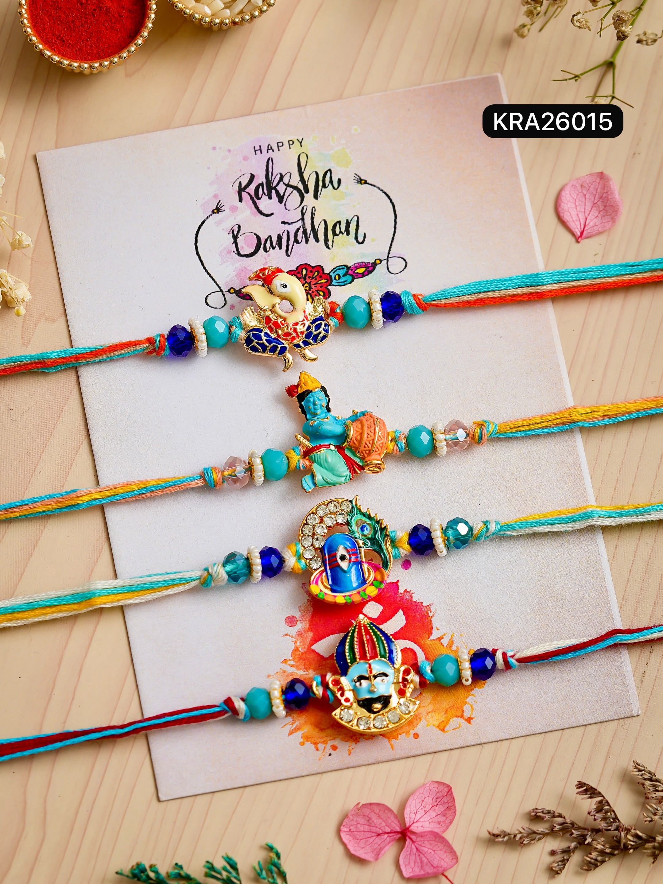 3D Meenakari God Rakhi (KRA26015)