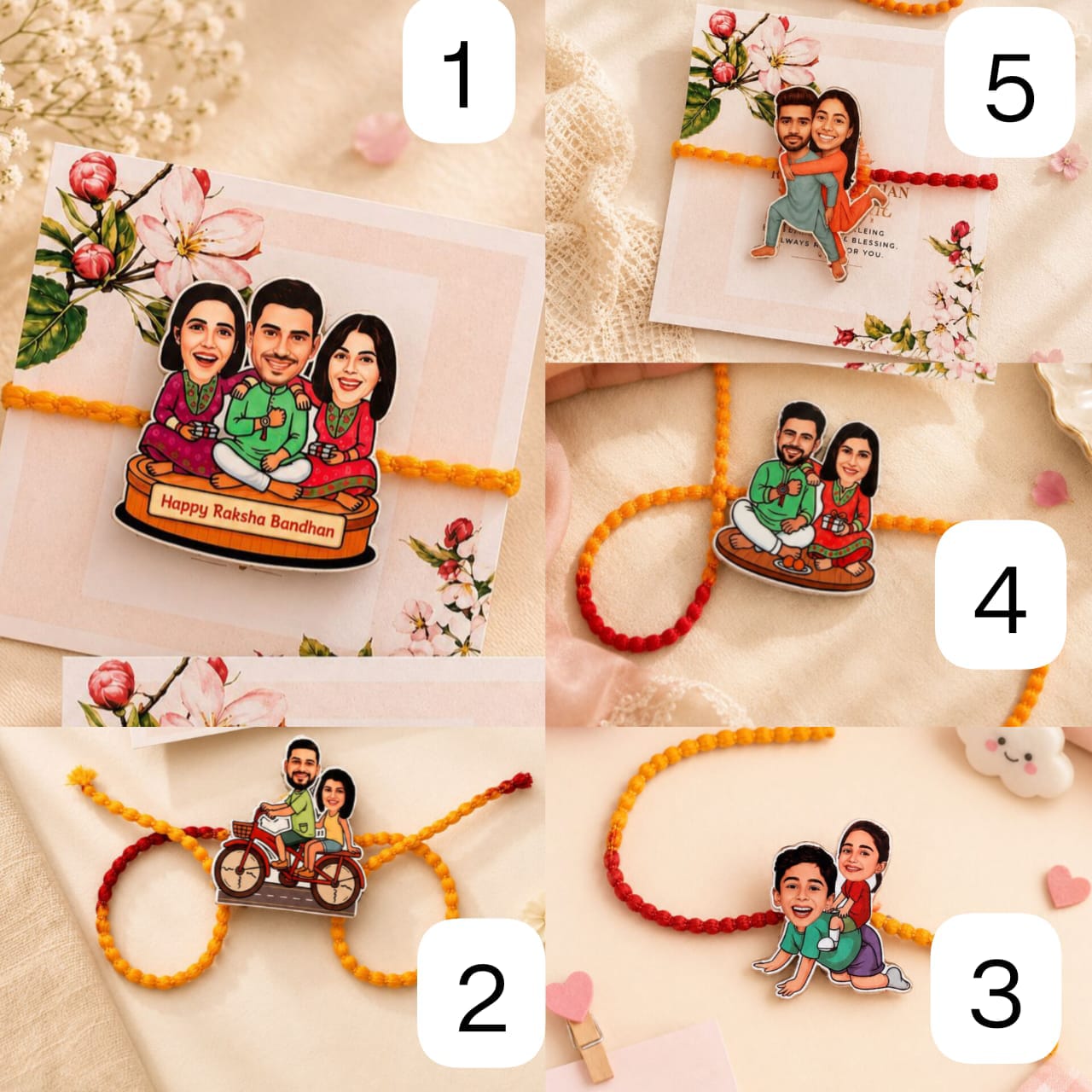 Magnetic Caricature Rakhi