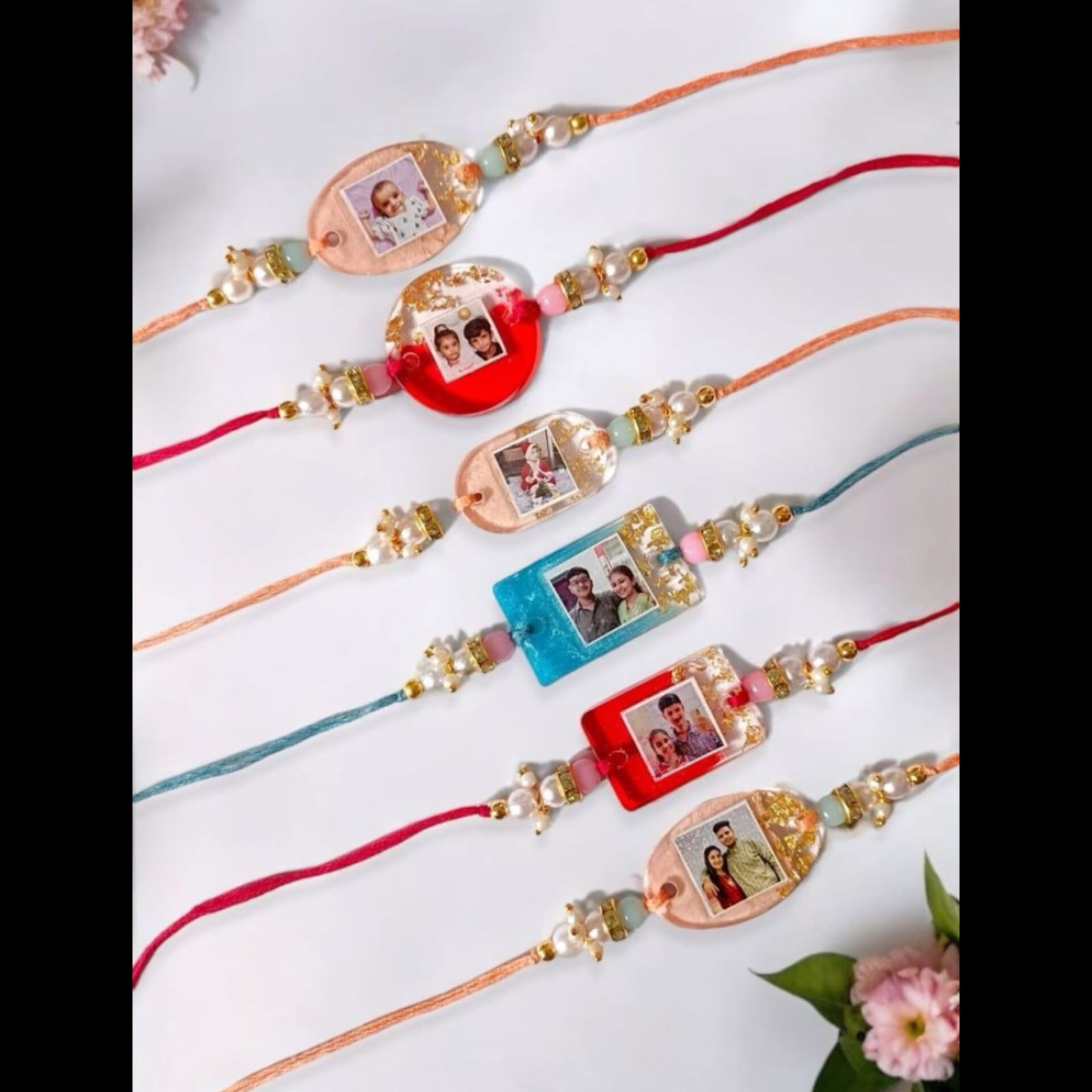 Resin Photo Rakhi