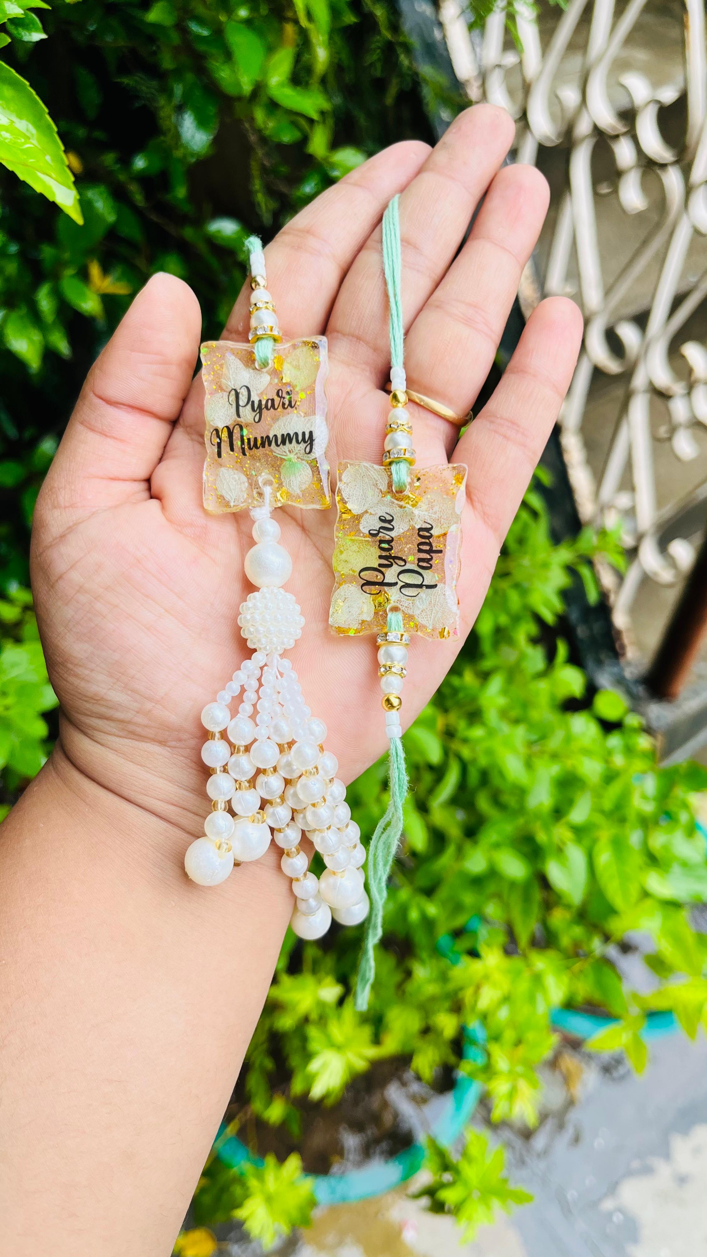 Resin Rakhi & Lumba Set