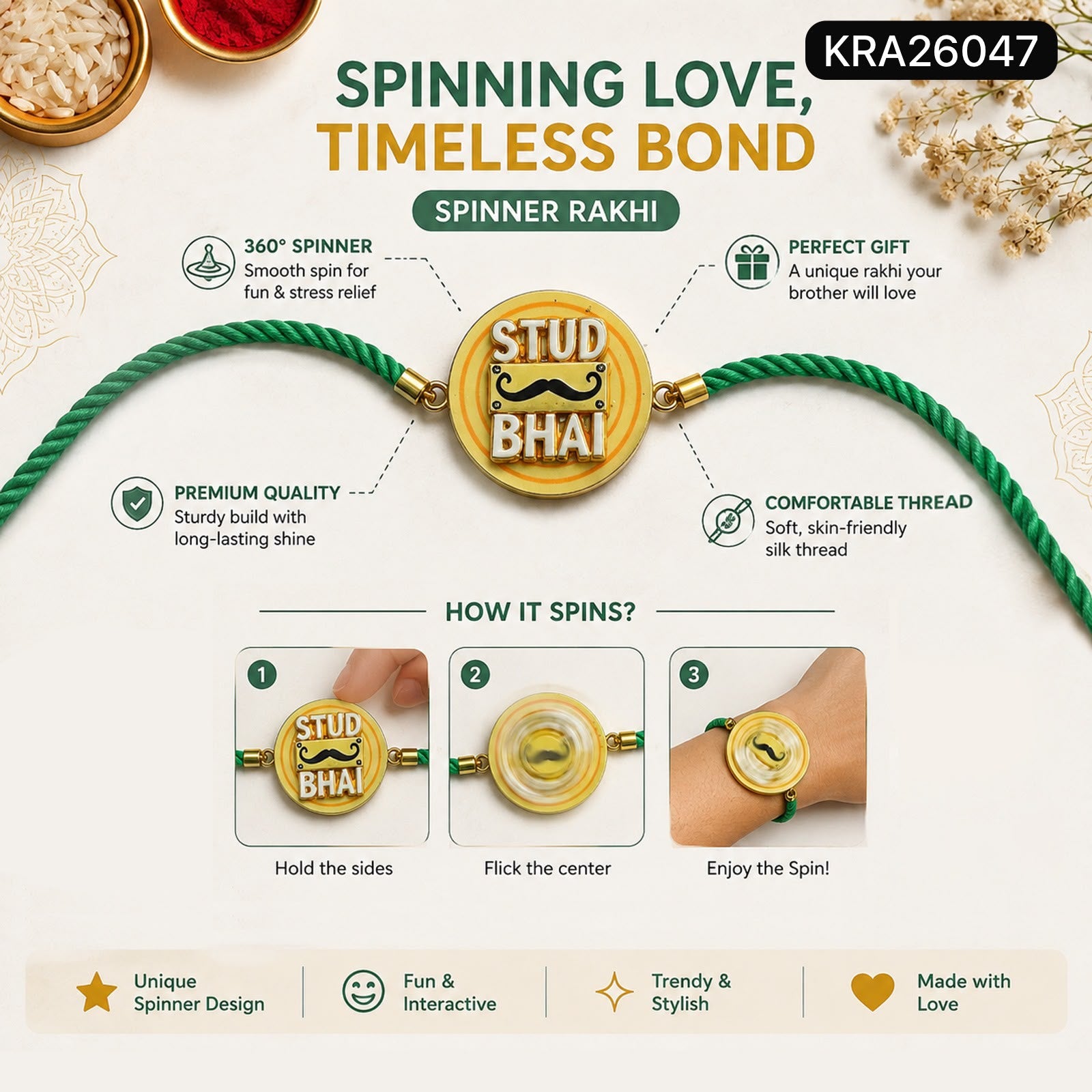 Spinner Rakhi (KRA26047)