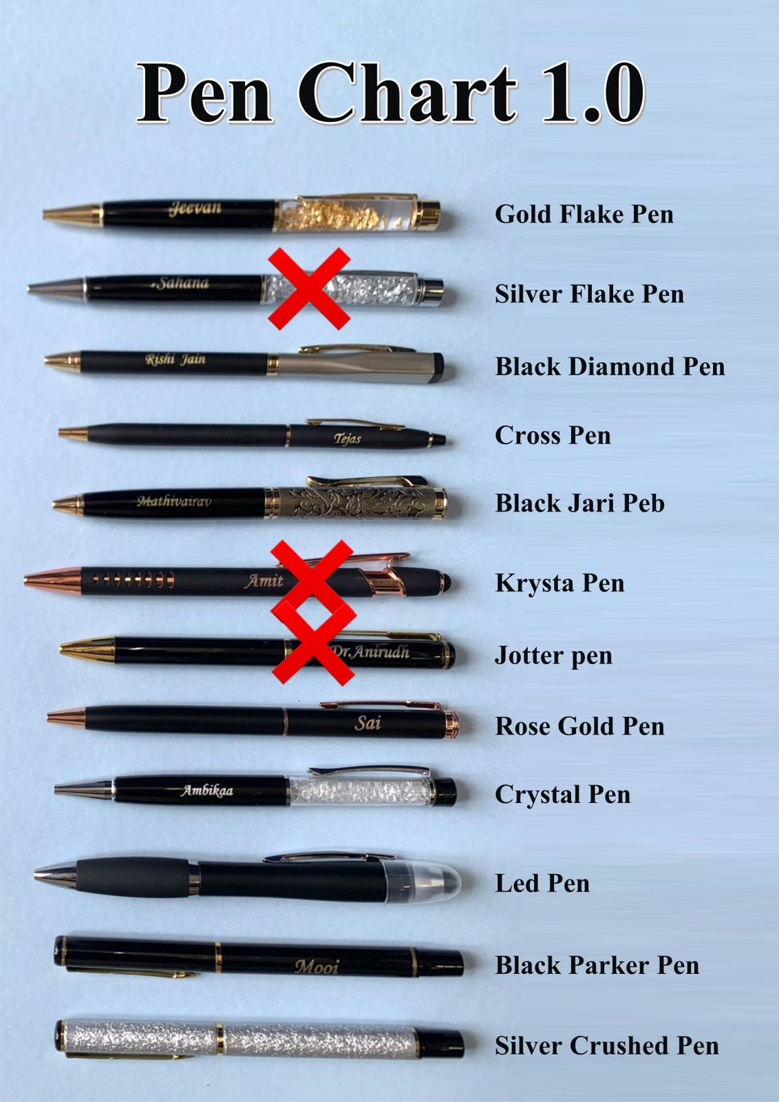 Metal Pen In Wooden Case