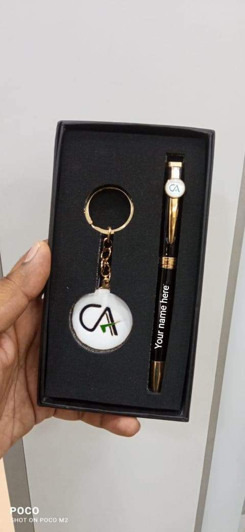 Designation Pen Keychain Set: CA, Doctor & Advocate