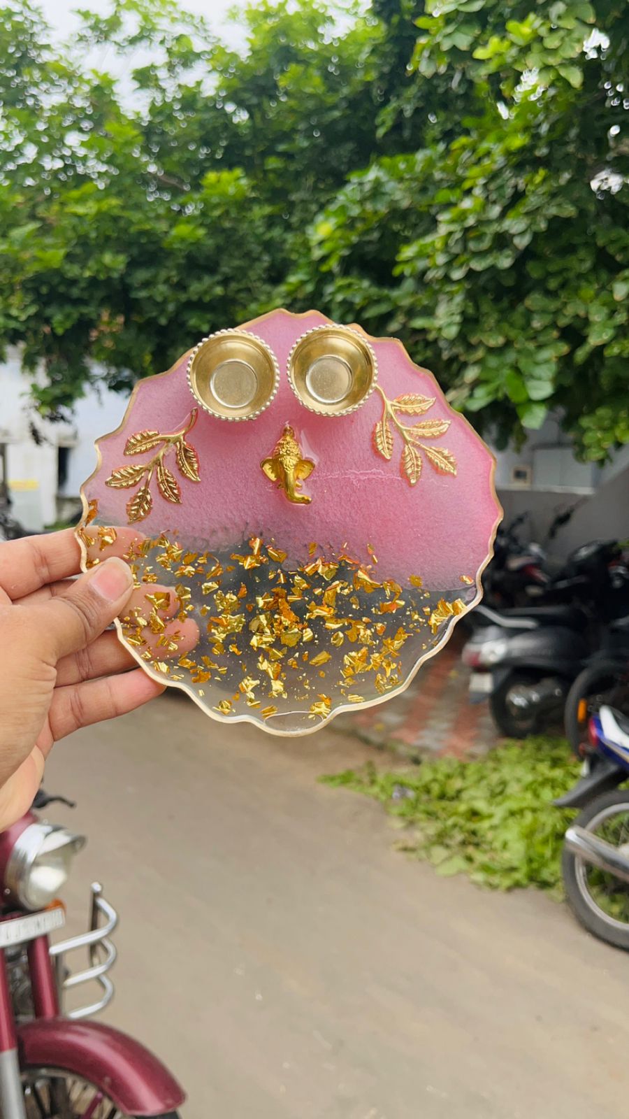 Resin Pooja Thali/Platter