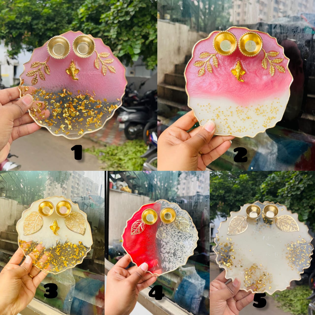 Resin Pooja Thali/Platter