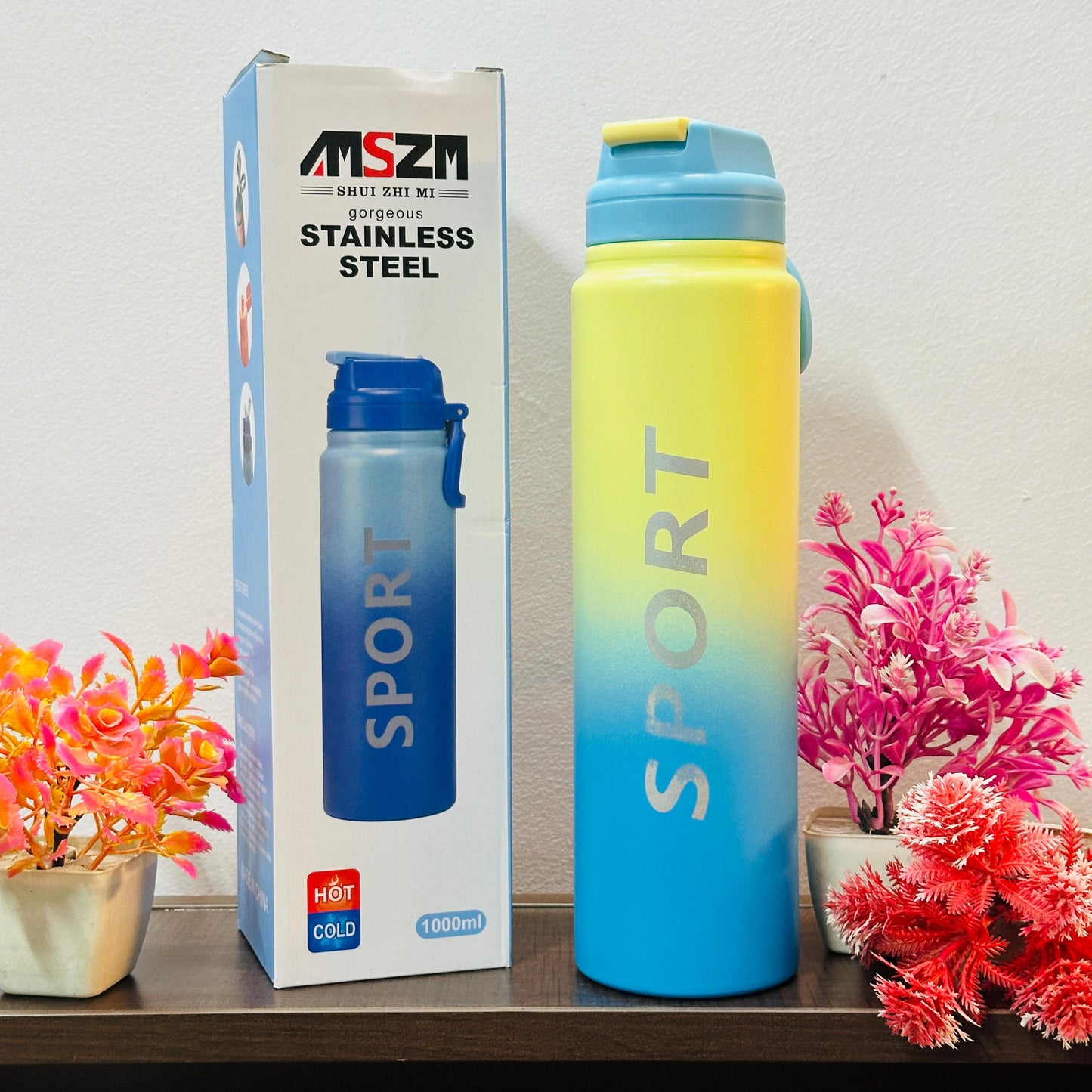 1000 ml Stainless Steel Sipper Bottle