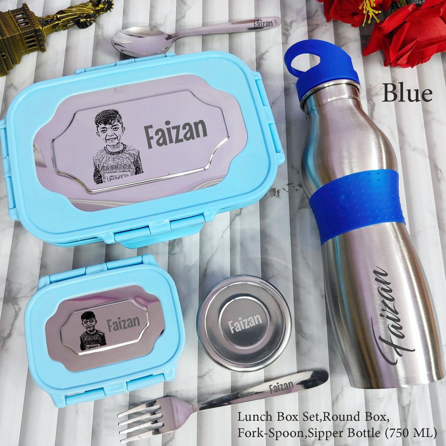 Lunch Box & Gripper Sipper Bottle Combo