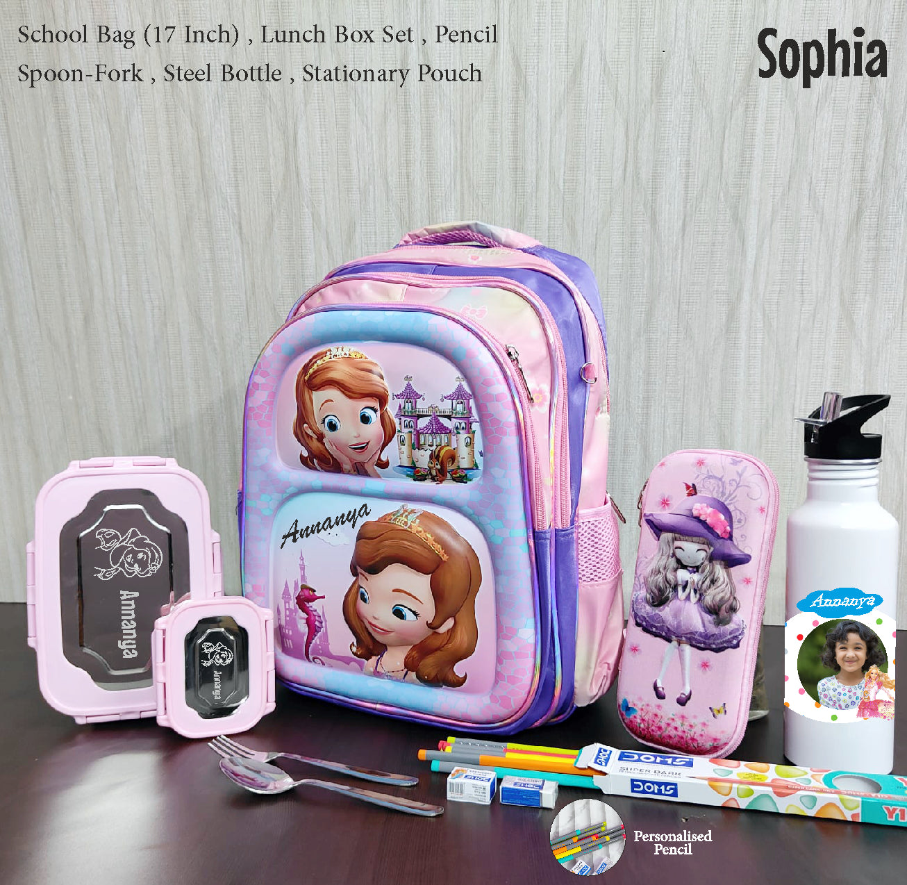 6 In 1 School Bag Hamper