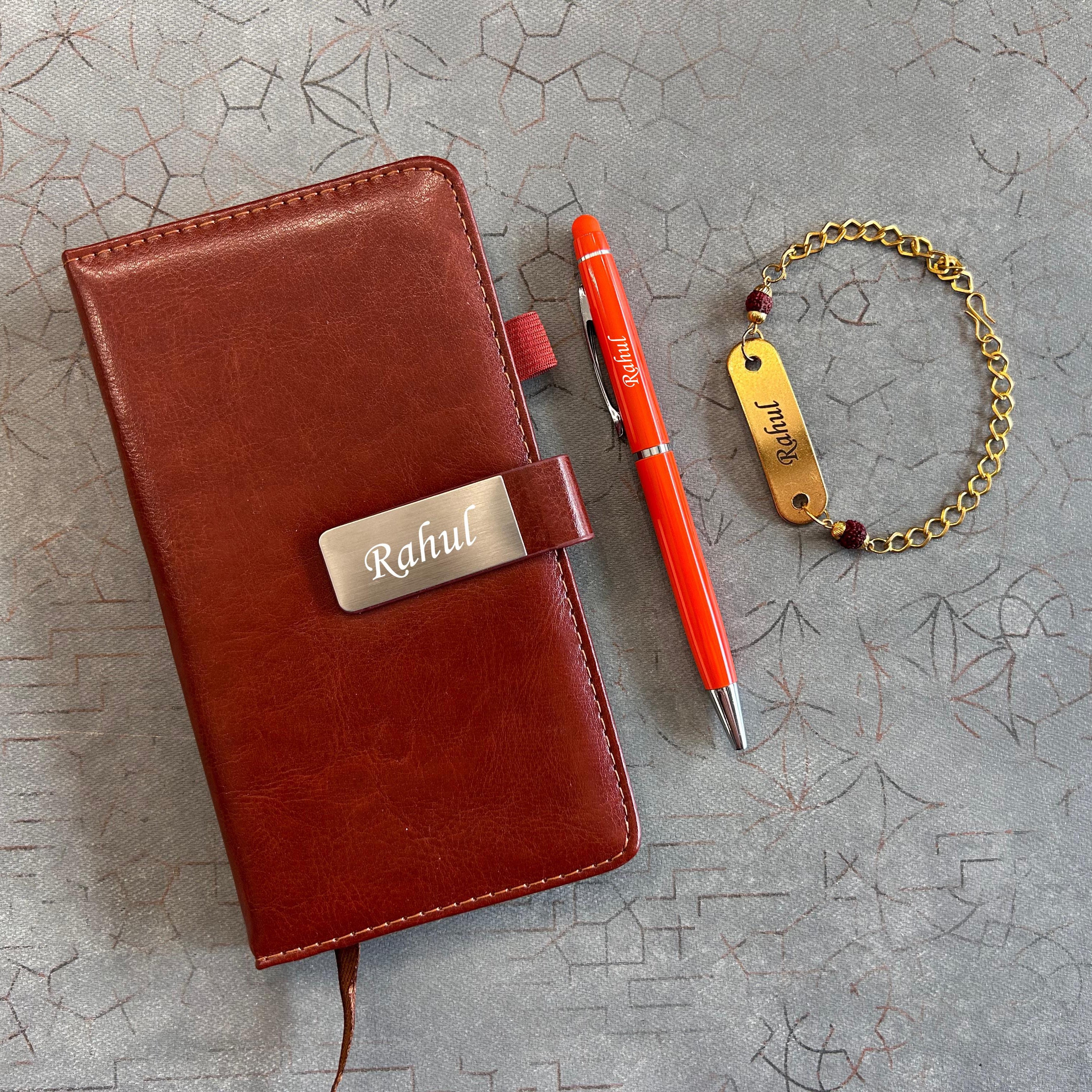 Pocket Diary, Stylus Pen & Rudraksh Rakhi 2.0