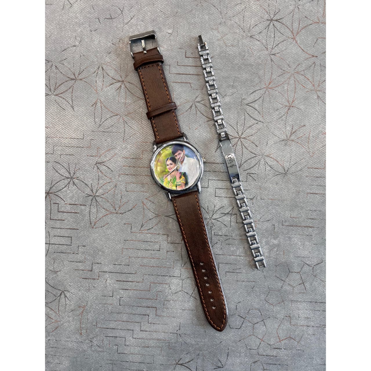 Photo Wrist Watch & Colin Bracelet