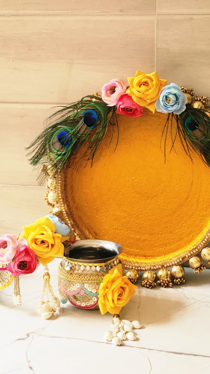 Yellow Thali Set K-Ht020