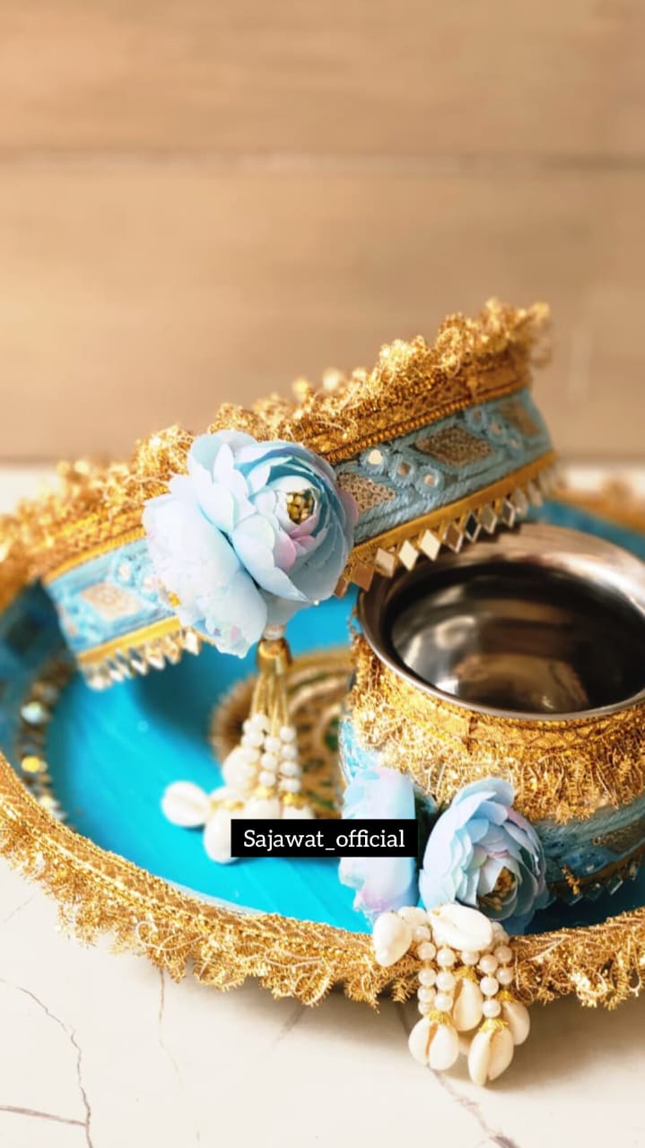 Blue Thali Set K-Ht021