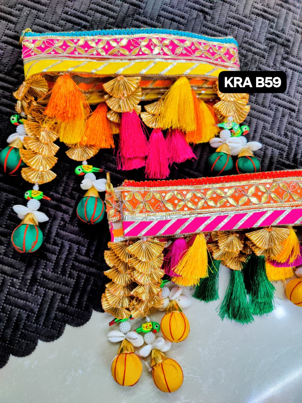 Parrot Traditional Gotapatti Minimal Toran KRA B59