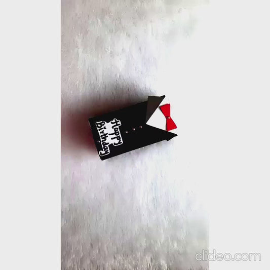 Pop Up Cubes In A Tuxedo Box