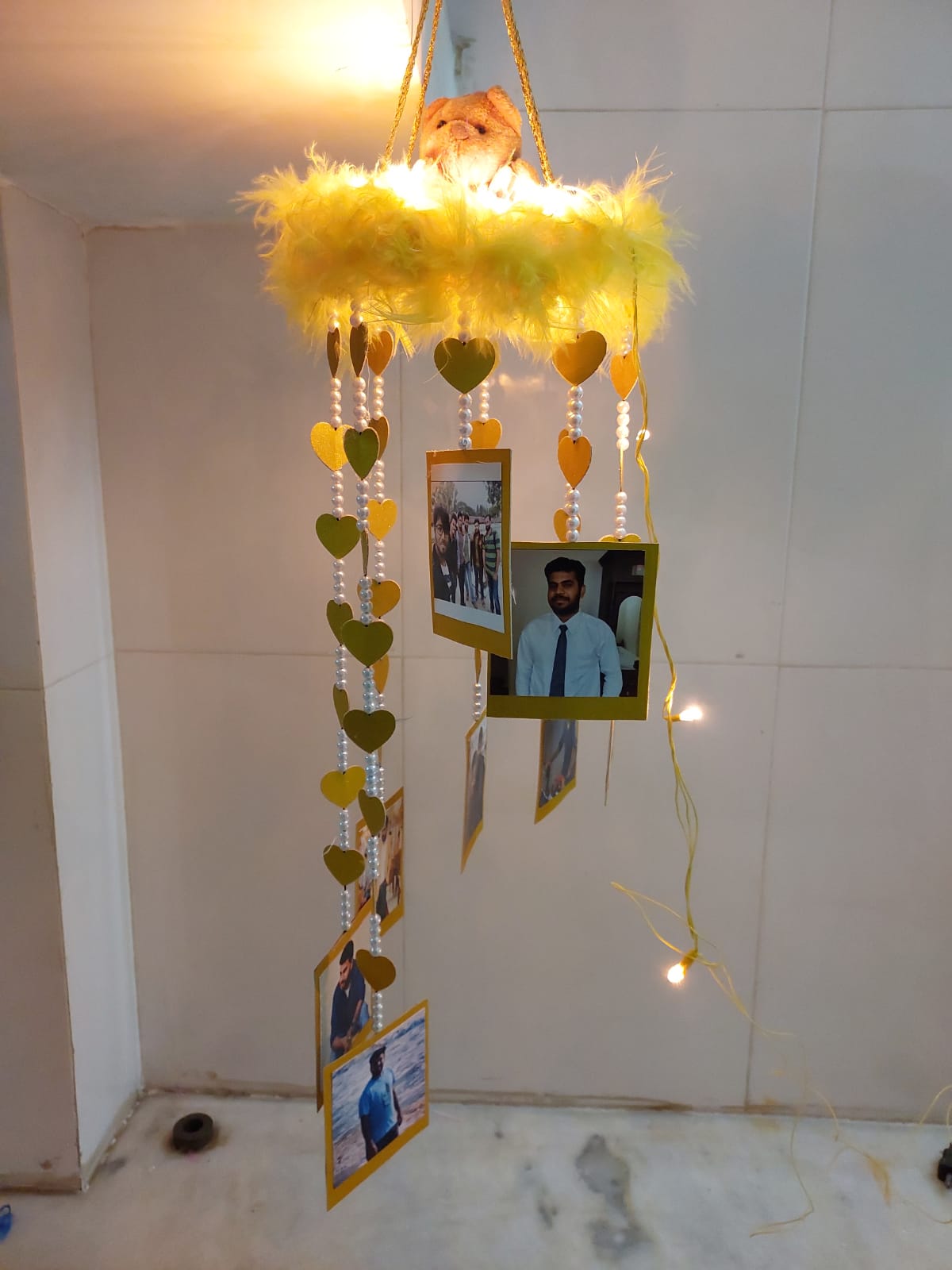 Pearl Teddy Windchime