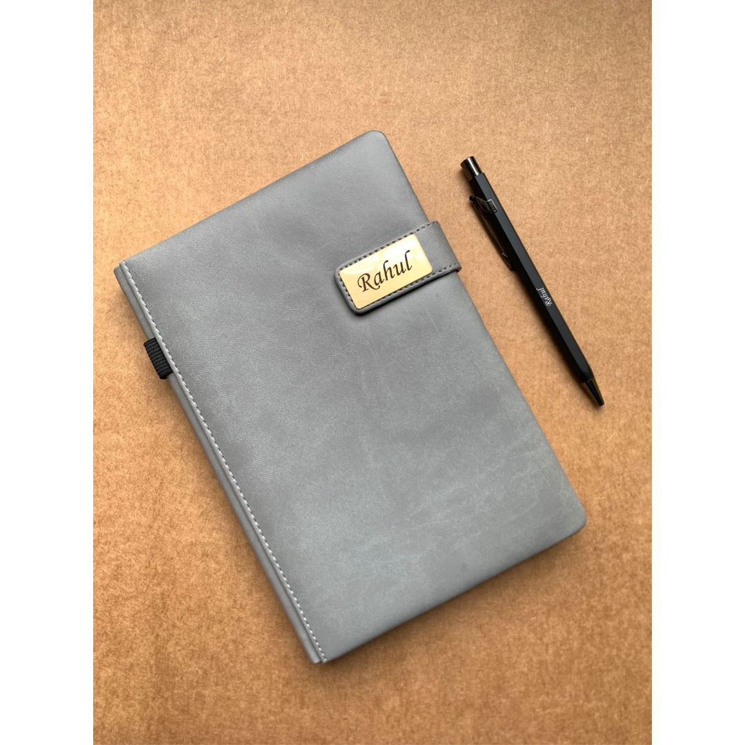 Gold Clip Cloud Diary & Hexa Pen