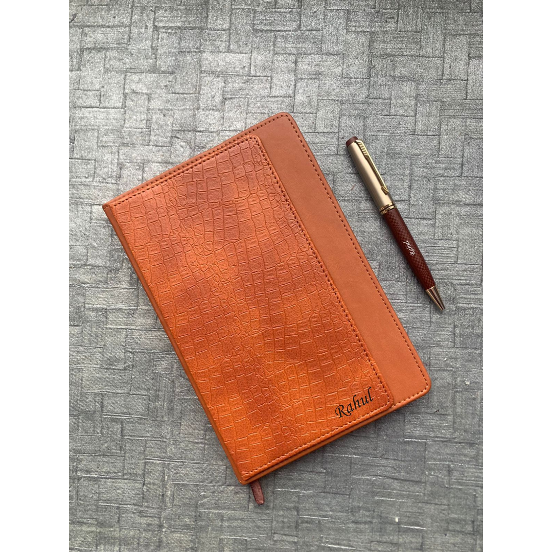 Croc Diary & Checks Pen
