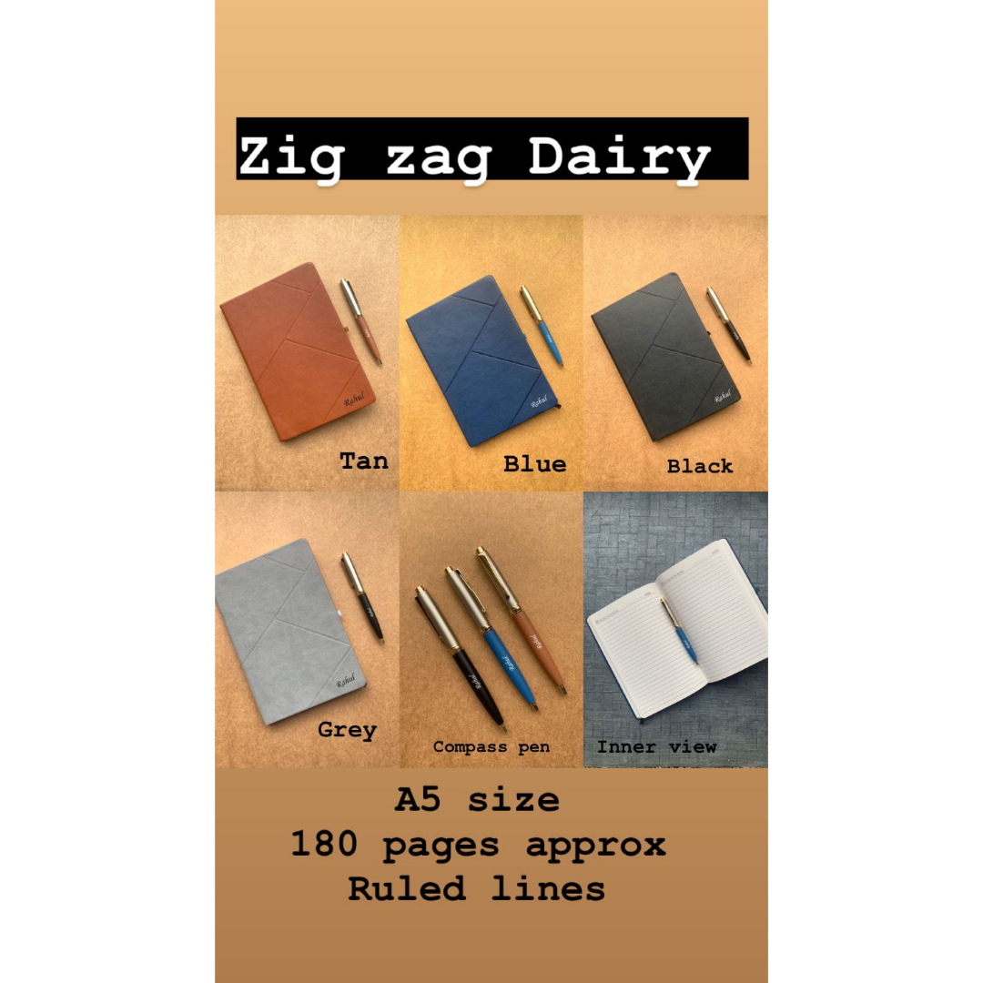 Zig Zag Diary & Pen Set
