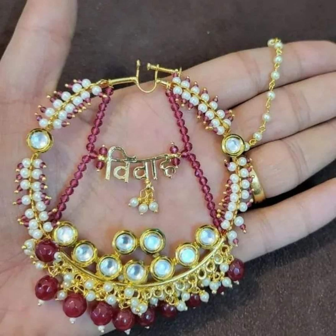 women gift, wedding jewelry, wedding items, Wedding Accessories, wedding, nose ring, nose pin, nathni, jewelry, girl gift, gifts for her, bride to be, bride gift, bridal jewelry, accessories