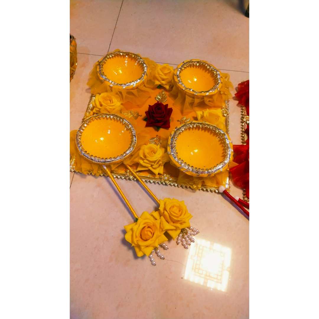 wedding items, Wedding Accessories, wedding, haldi platter, haldi, groom gift, dulha to be, customized platter, customised platter, bride to be, bride gift