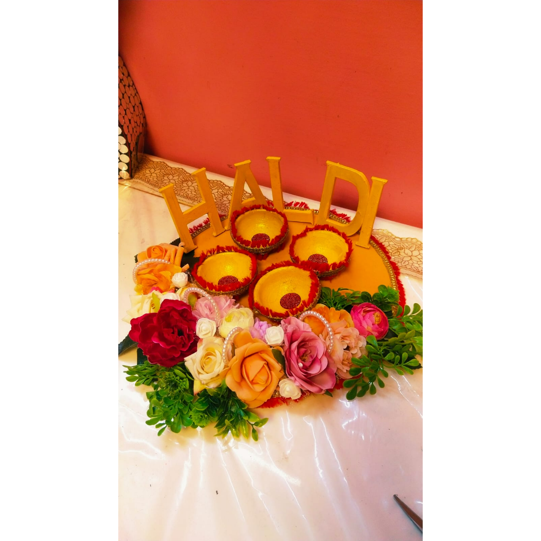 wedding items, Wedding Accessories, wedding, haldi platter, haldi, groom gift, dulha to be, customized platter, customised platter, bride to be, bride gift