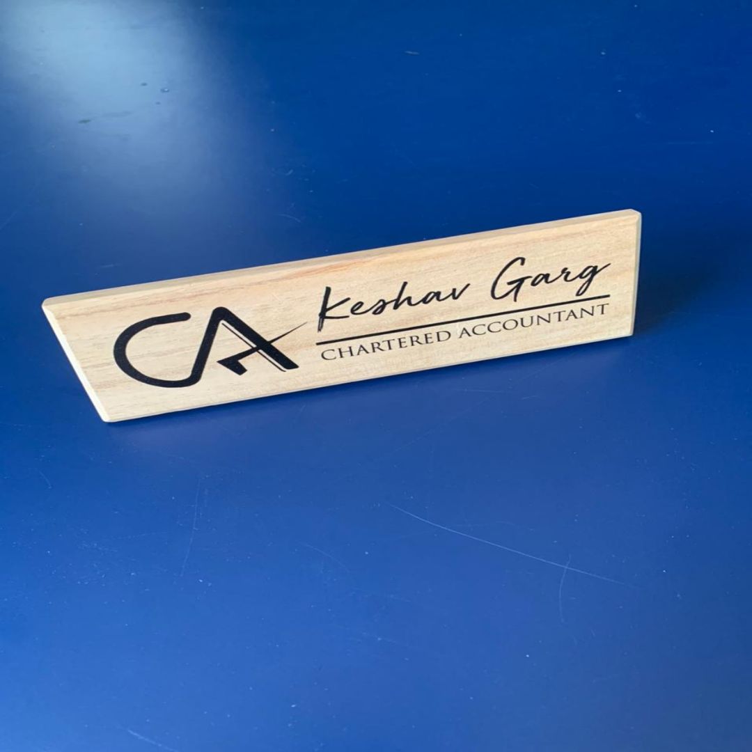 Desktop Name Plate