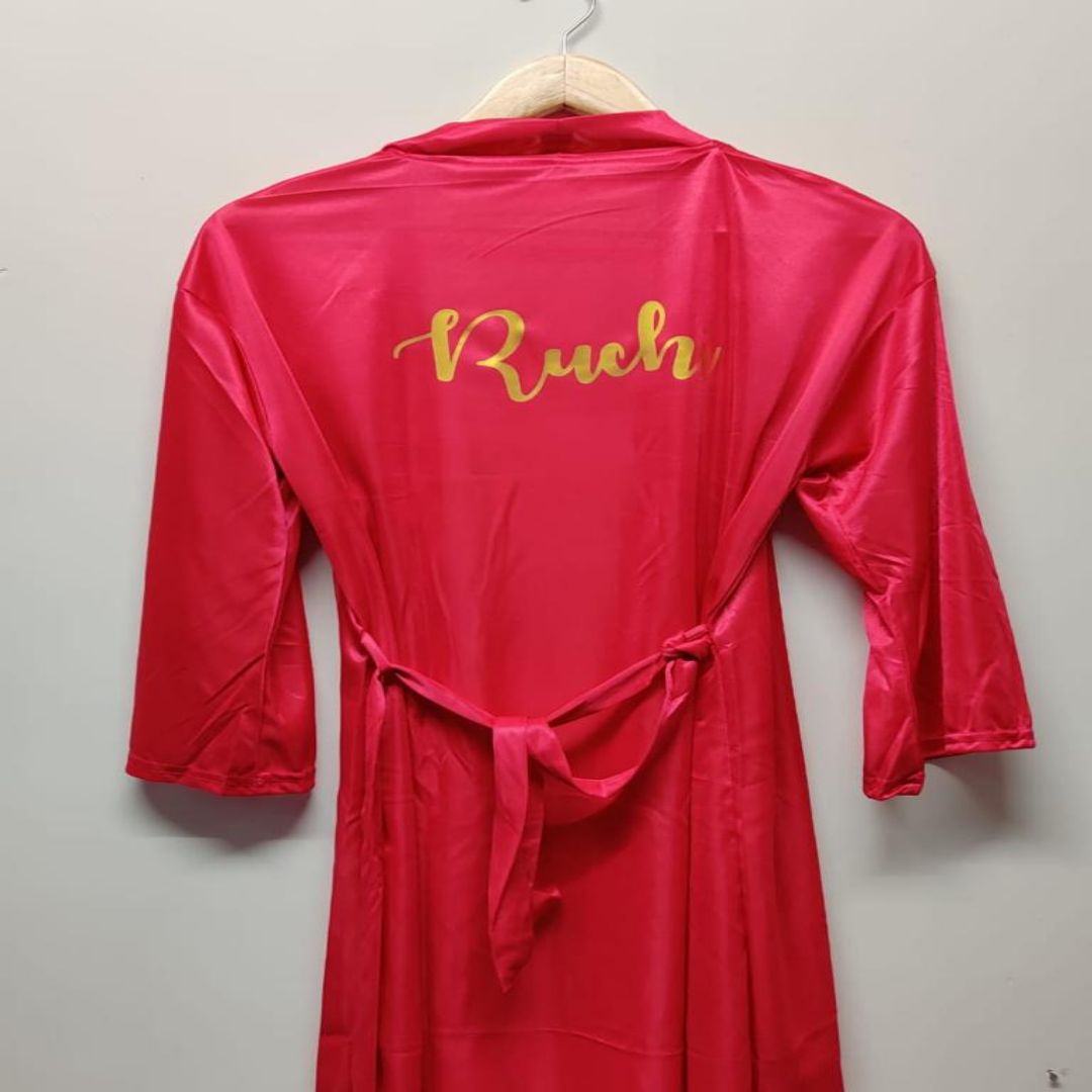 Personalized Satin Robe