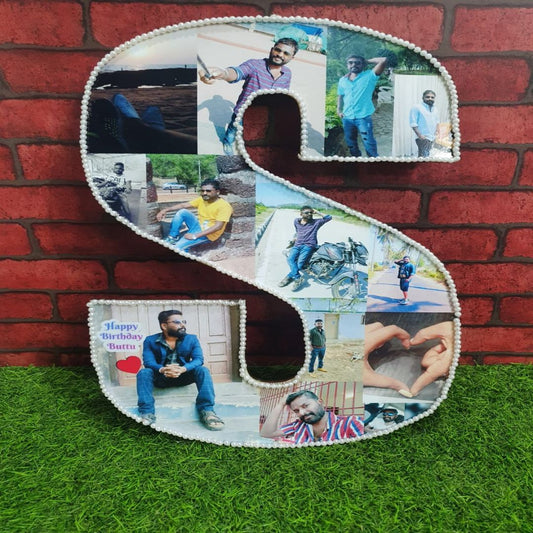 Letter Frame With Pearl Border