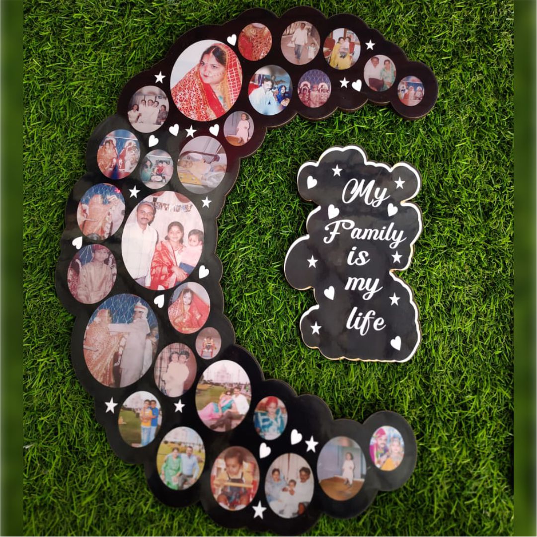 Love You To Moon And Back Frame/Clock