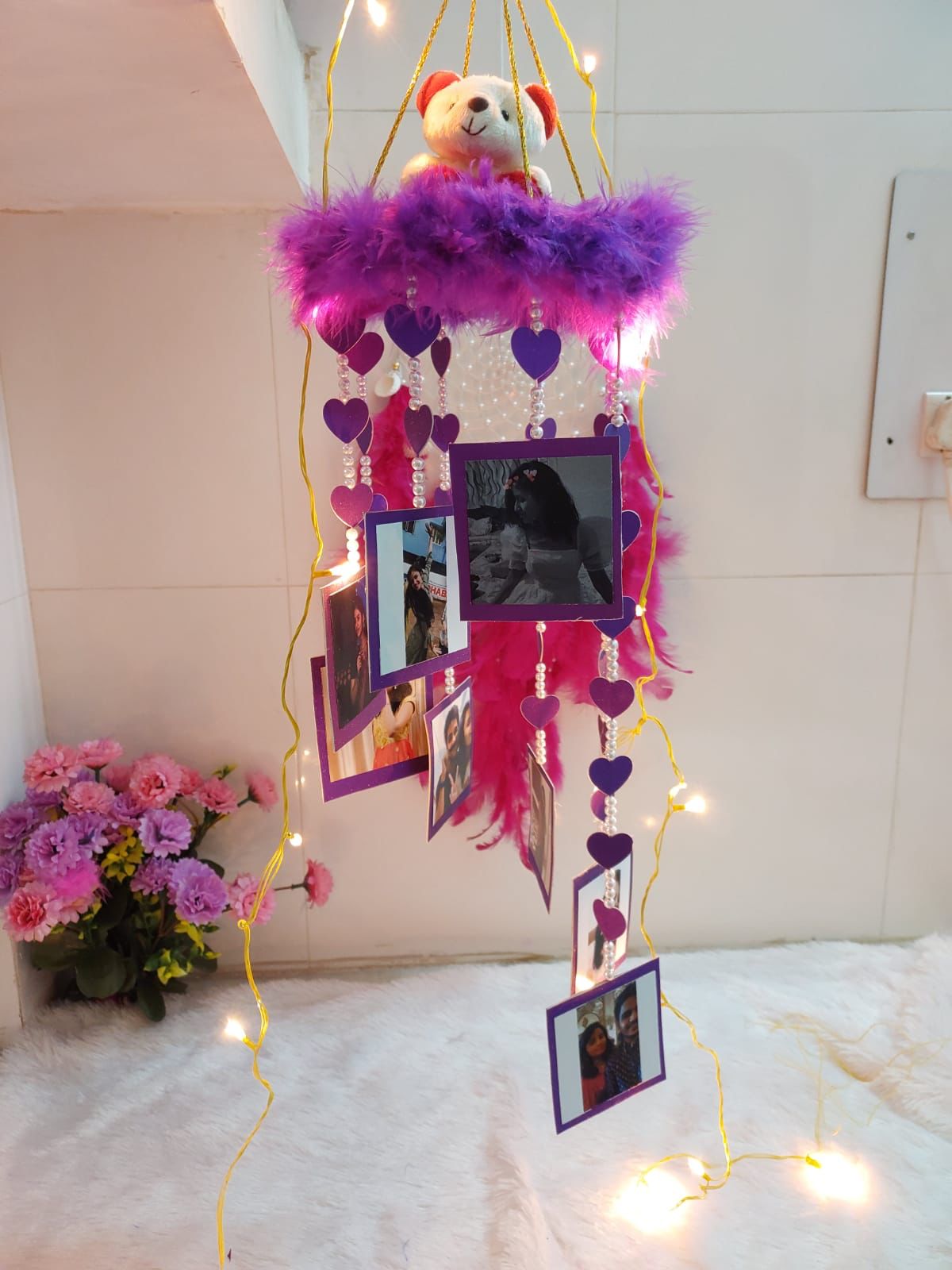Pearl Teddy Windchime