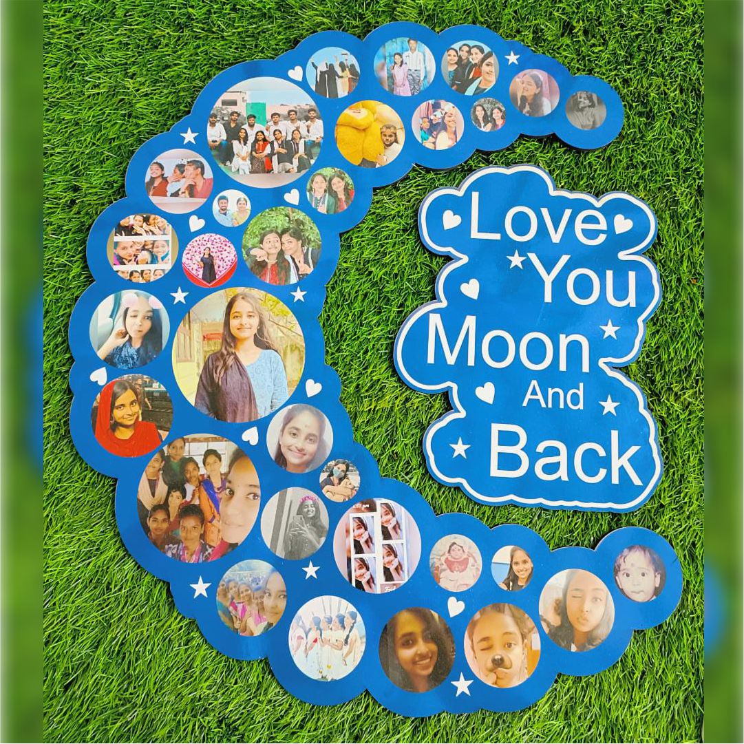 Love You To Moon And Back Frame/Clock