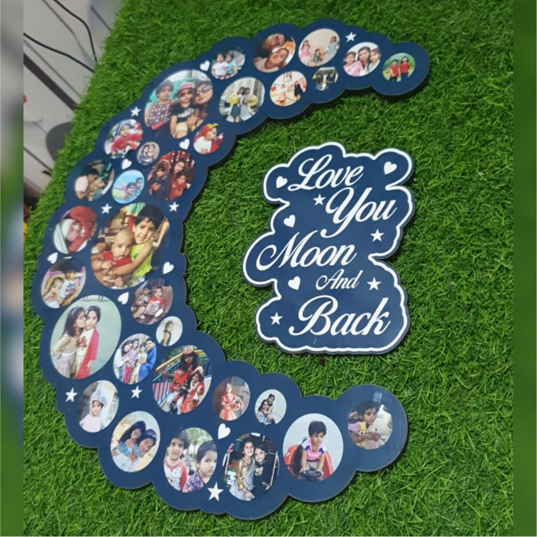 Love You To Moon And Back Frame/Clock