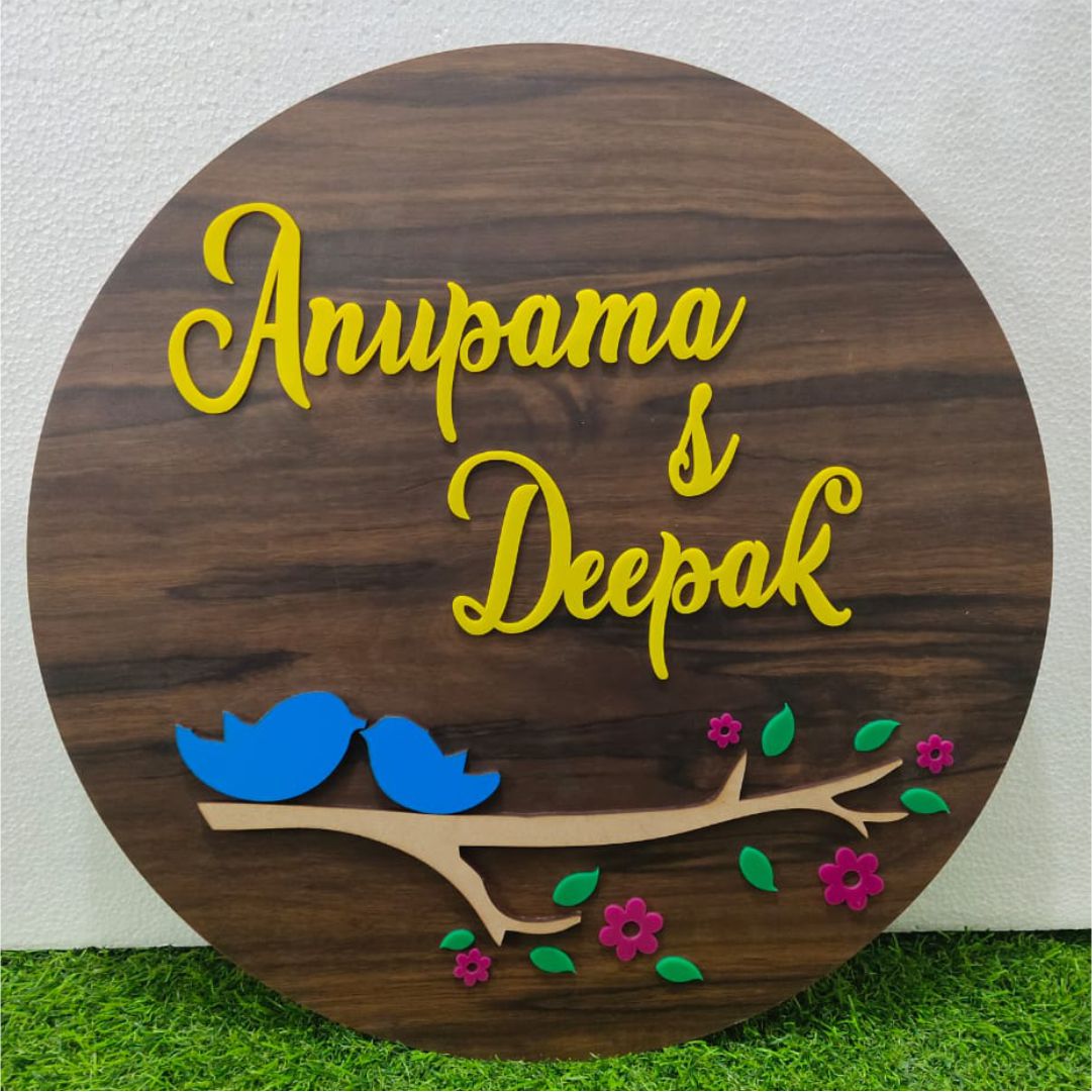 Round Name Plate
