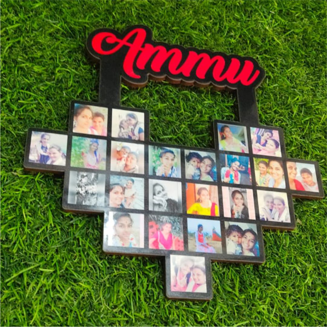 Mosaic Heart Frame