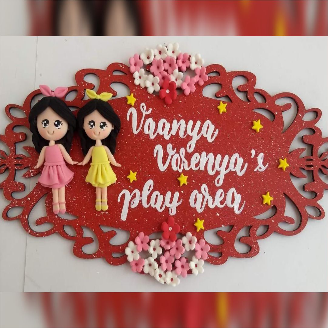 Custom Sculpture Kid's Nameplate
