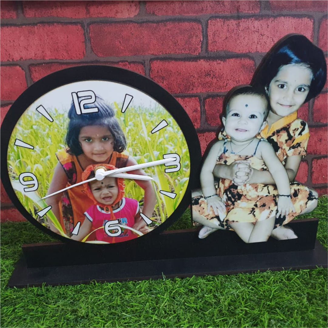 Tabletop With Clock