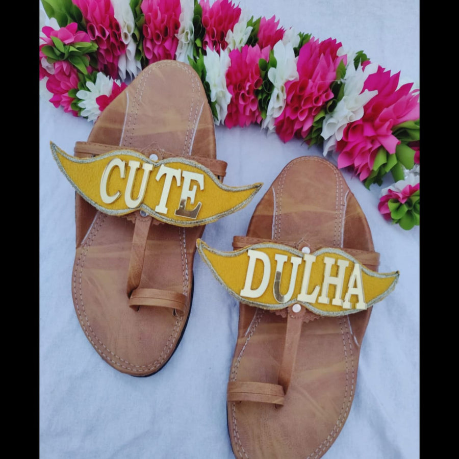 Acrylic Slip Ons For Groom
