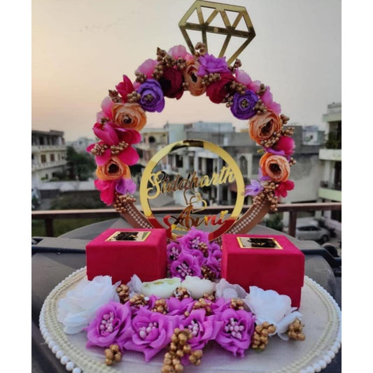 wedding items, Wedding Accessories, wedding, ring tray, ring platter, ring plate, ring ceremony, groom gift, engagement tray, engagement, earrings, dulha to be, customized platter, customised platter, bride to be, bride gift